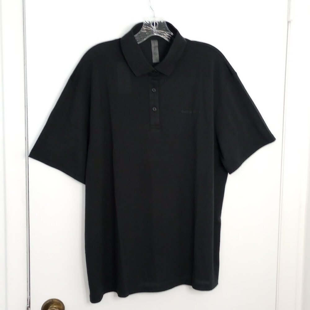 Outdoor Voices Black Birdie Polo Shirt